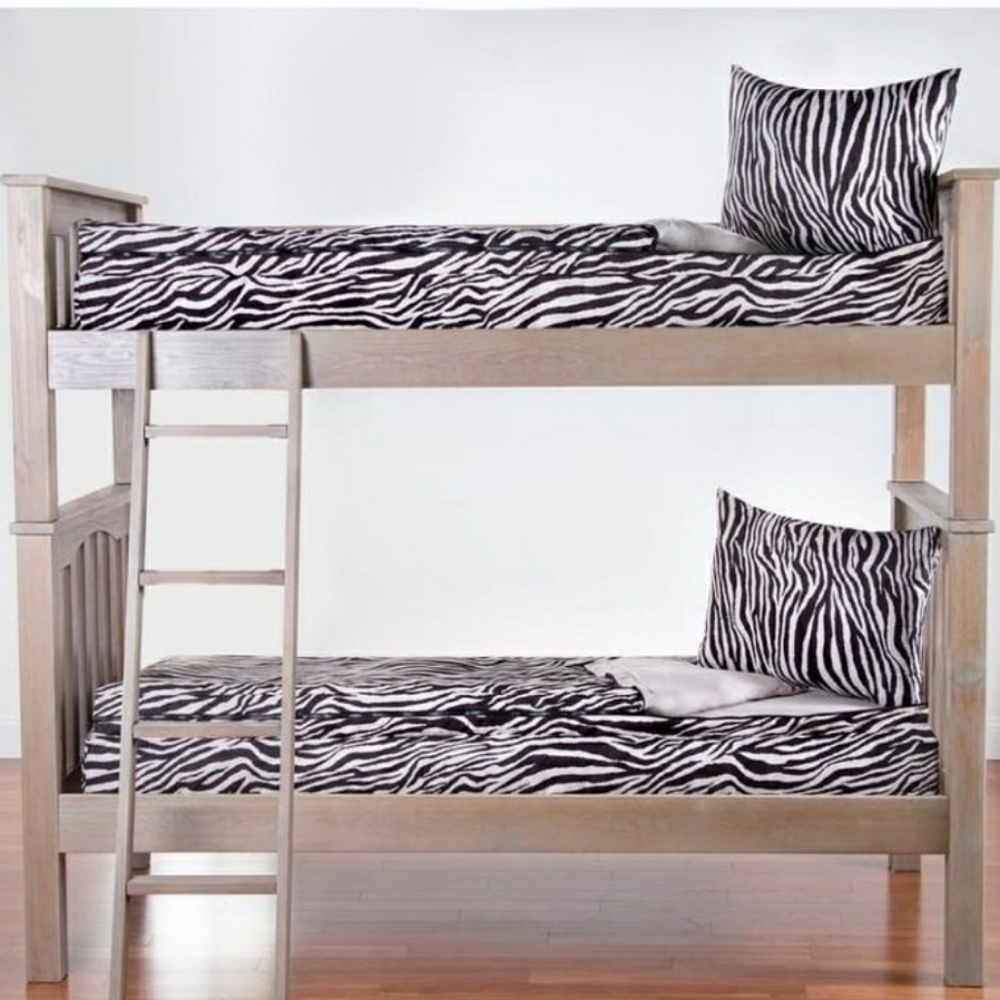 SIScovers Zebra Zen Zippered Bunkie and sham